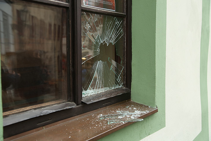 A2B Glass are able to board up broken windows while they are being repaired in Grays.
